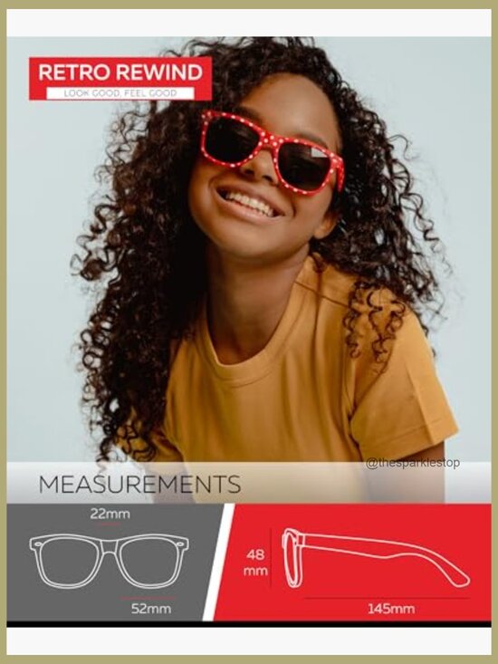 Retro Polka Dot Sunglasses UV400 Protection Polycarbonate Frames